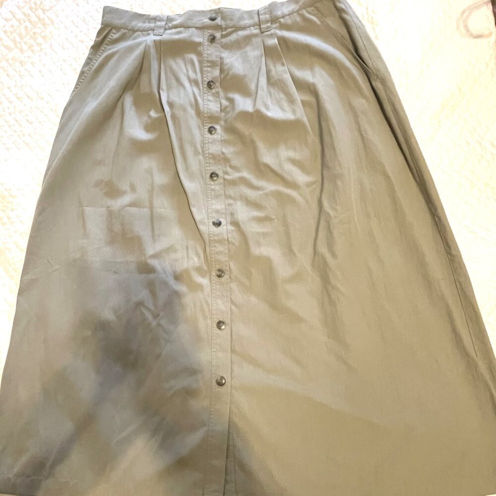 TravelSmith Tan Skirt W/Stretch Waist, Size18W
